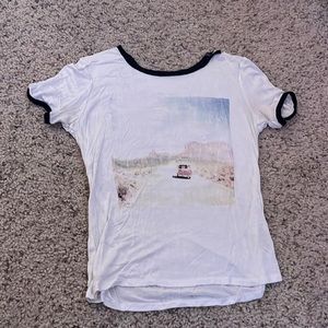 White graphic t-shirt